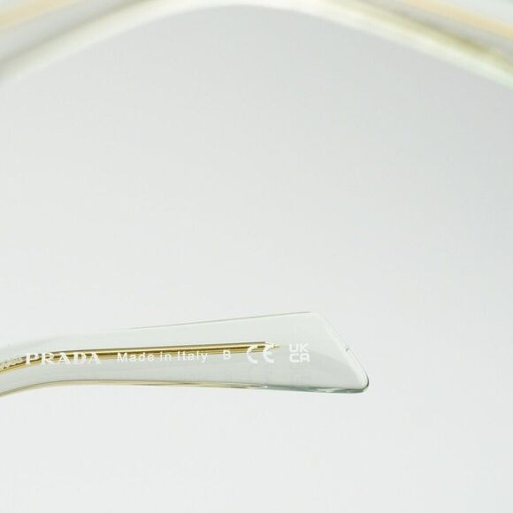 NEW Prada PR26ZS 14R20E Transparent Mint Green Oval Women Sunglasses PR 26ZS - Picture 8 of 10